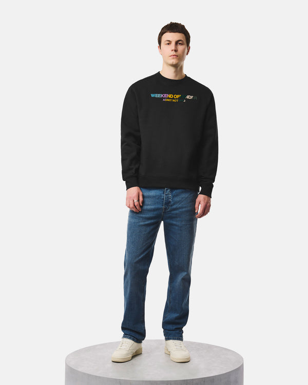 Hebdofin Grafik-Sweatshirt Schwarz