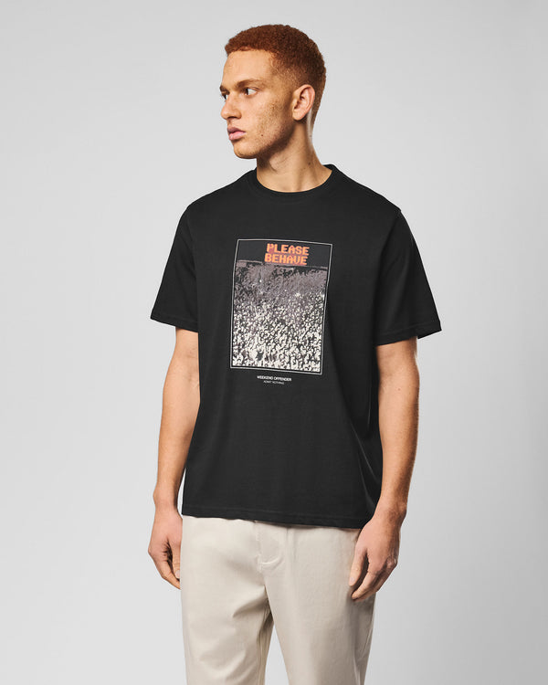 Behave Graphic T-Shirt Black