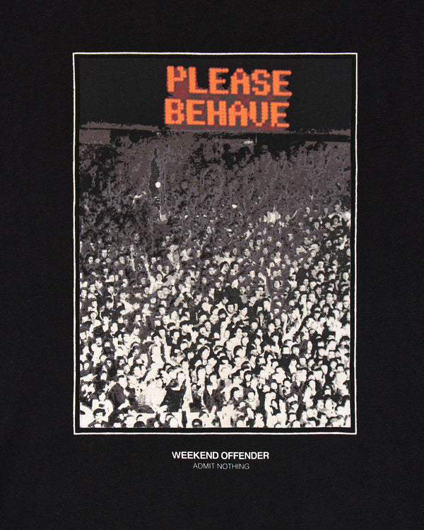 Behave Graphic T-Shirt Black