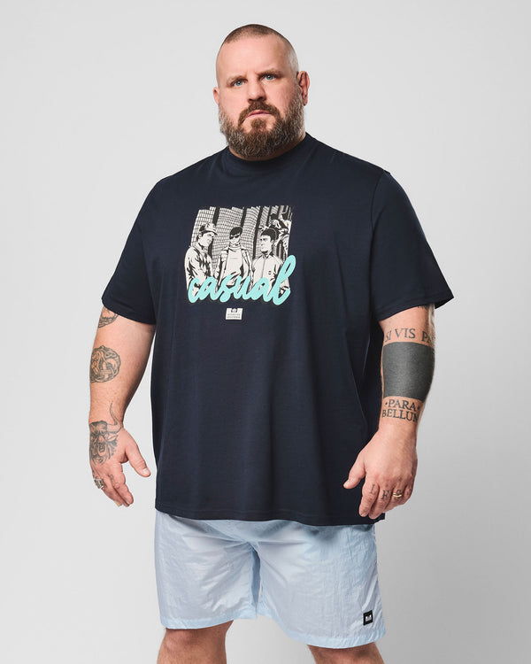 Plus Size - Terrace Graphic T-Shirt Navy