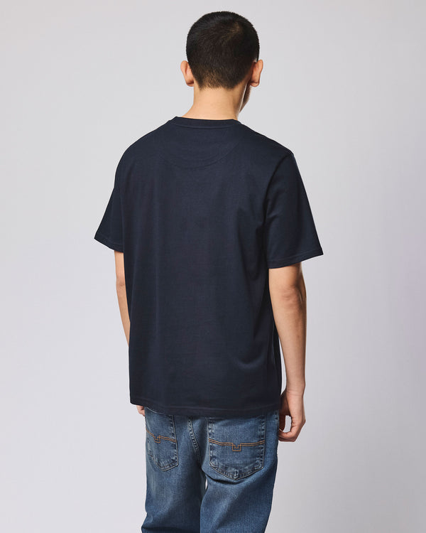 D'Arblay Grafik-T-Shirt Marineblau