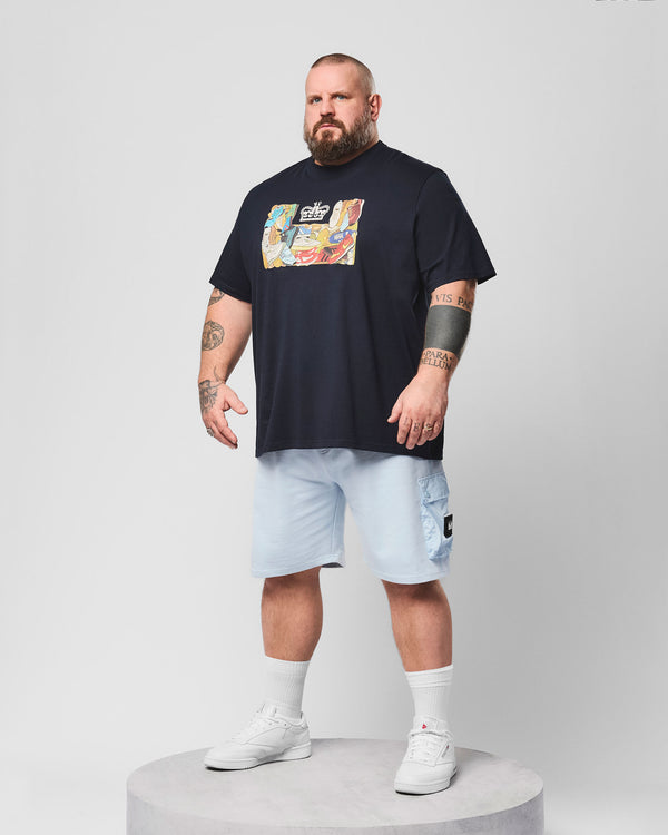 Plus Size - D'Arblay Graphic T-Shirt Navy