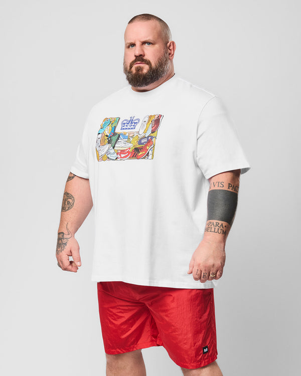 Plus Size - D'Arblay Graphic T-Shirt White