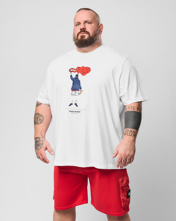 Plus Size - Chabet Graphic T-Shirt White