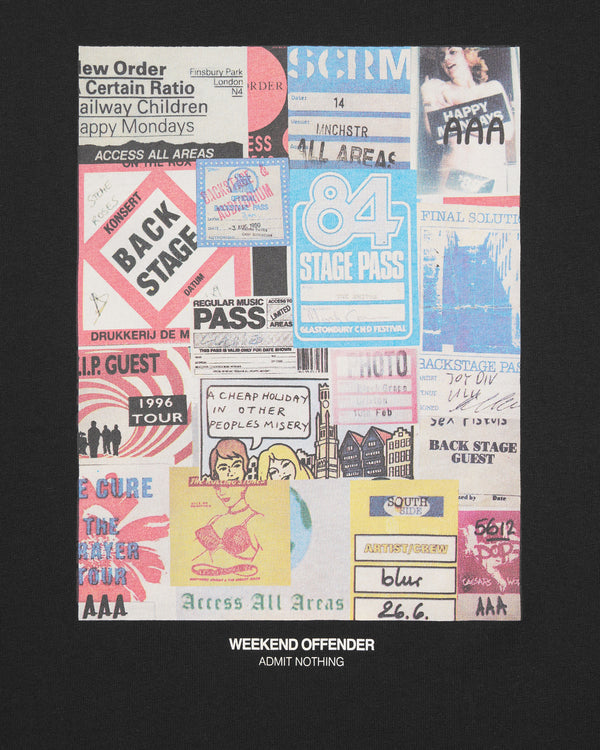 Passes Graphic T-Shirt Black
