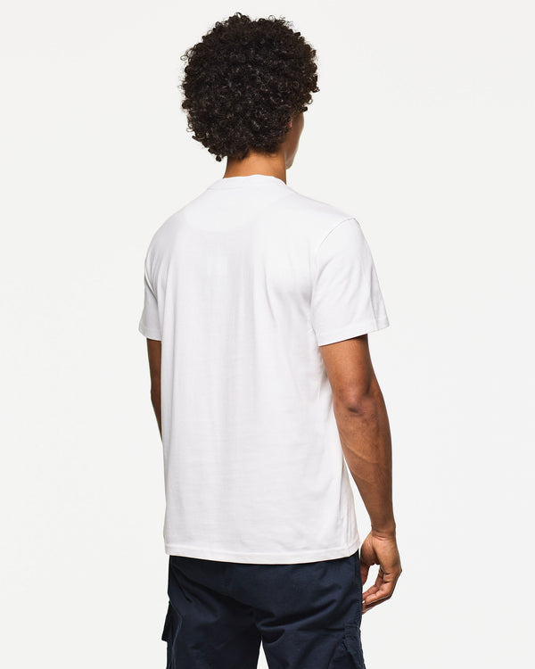 Passes Grafik-T-Shirt Weiß