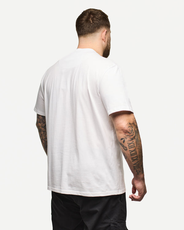 Plus Size - Passes Grafik-T-Shirt Weiß