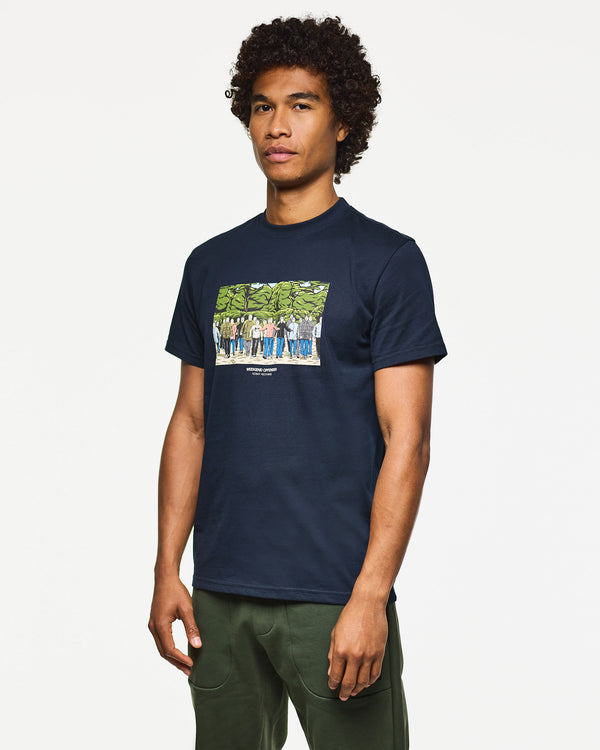 GSE Grafik-T-Shirt Marineblau