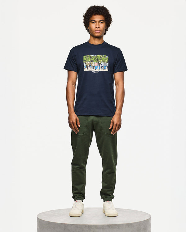 GSE Grafik-T-Shirt Marineblau