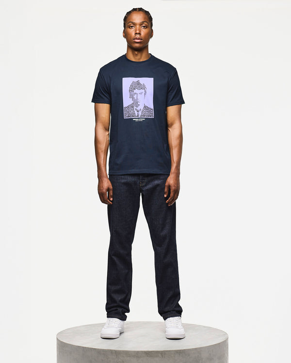 Maglietta grafica Dreamin' blu navy