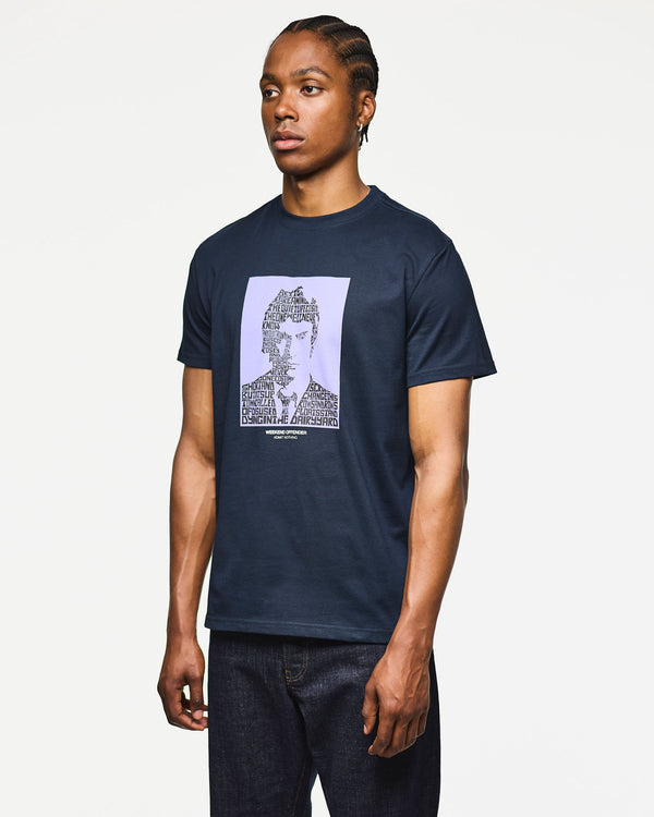 Maglietta grafica Dreamin' blu navy