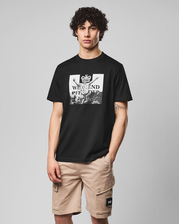 Leo Gregory Mono Graphic T-Shirt Black