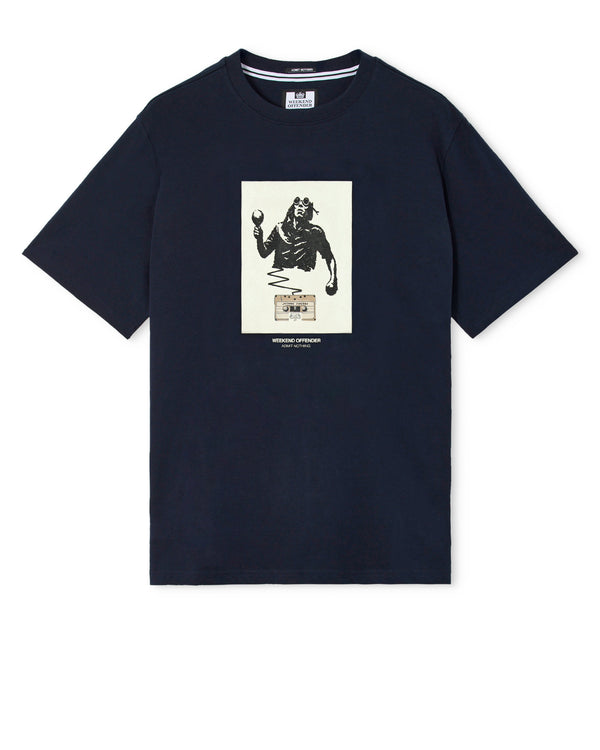 Freaky Graphic T-Shirt Navy