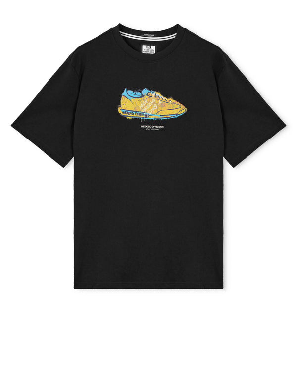 Taglie Forti - T-shirt Adventus Grafica Nera