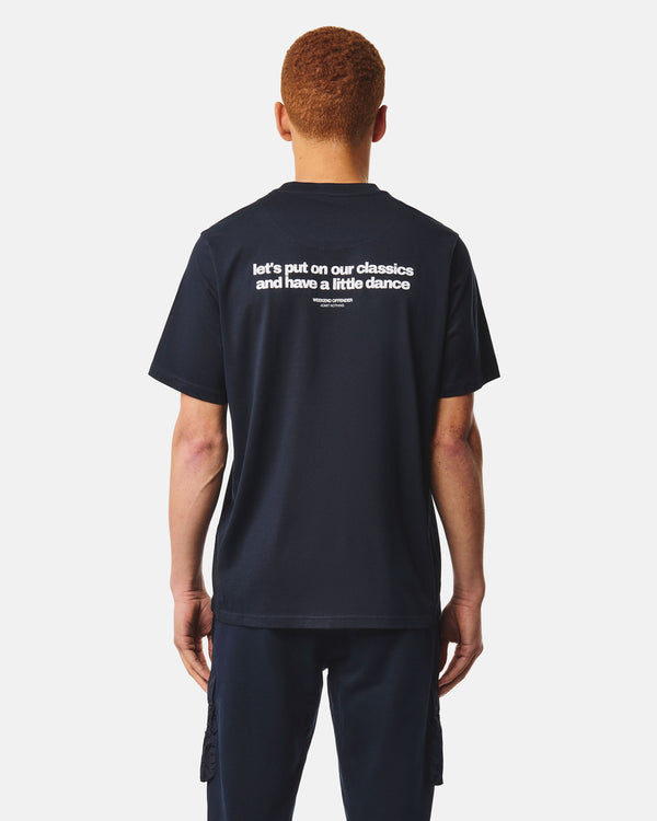 Classicus Grafik-T-Shirt Marineblau