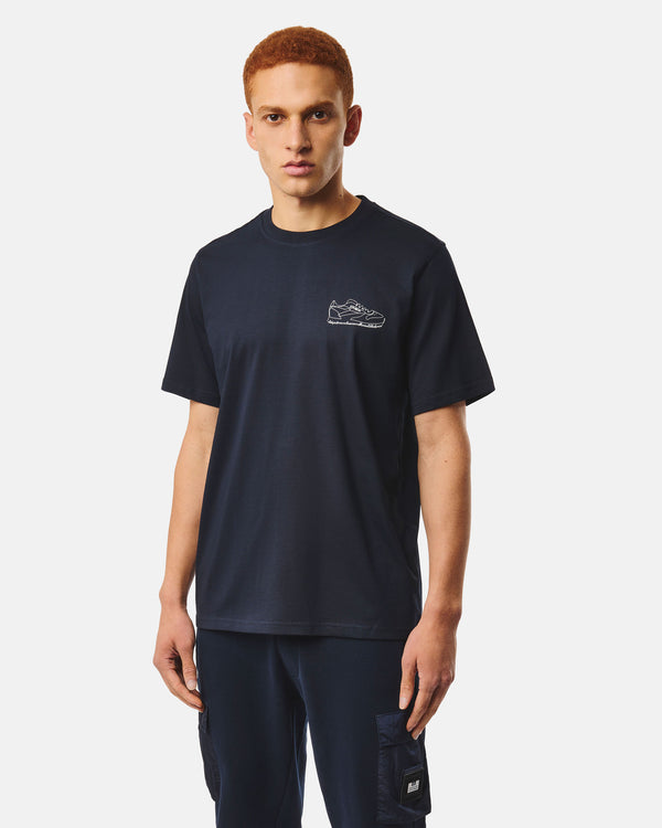 Classicus Grafik-T-Shirt Marineblau