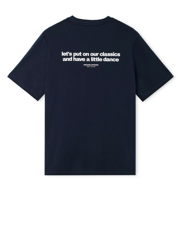 Classicus Grafik-T-Shirt Marineblau