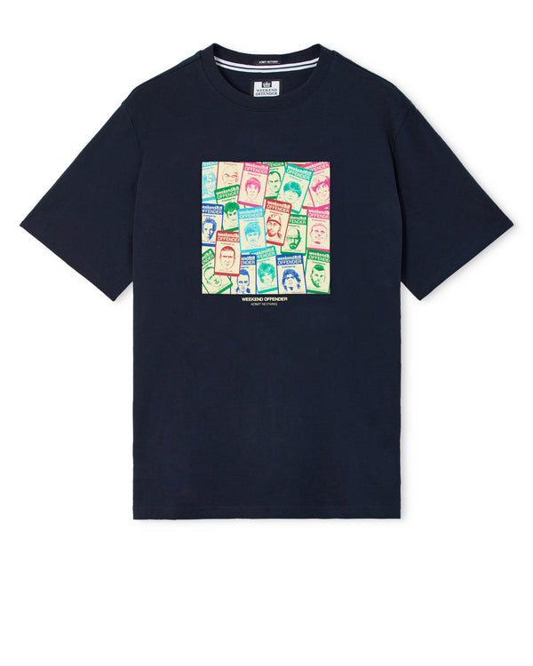 Große Größen - Approbatus Grafik-T-Shirt Marineblau