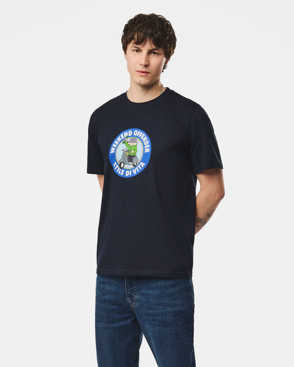 Vitae Graphic T-Shirt Navy