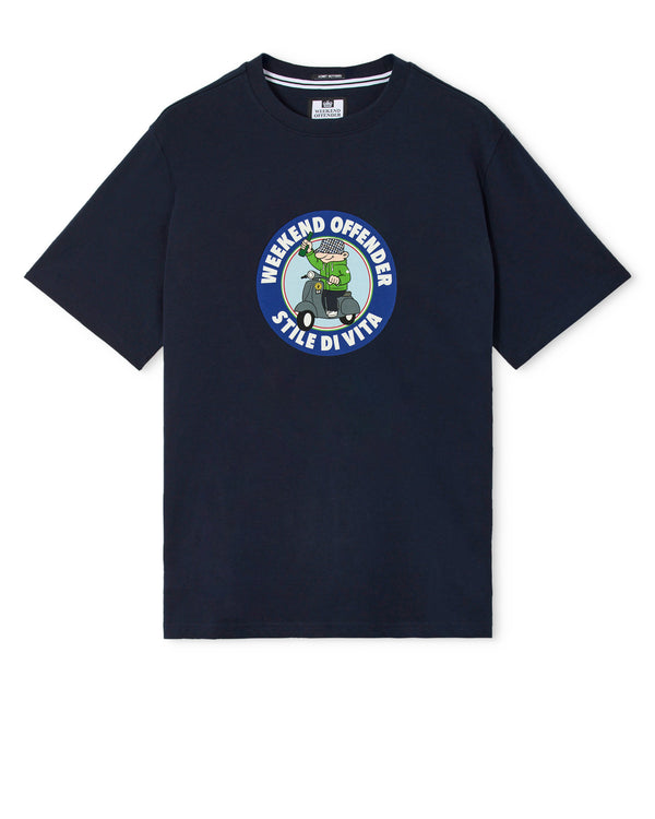 Vitae Graphic T-Shirt Navy