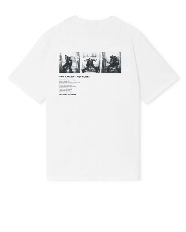 T-shirt con grafica scogliera bianca