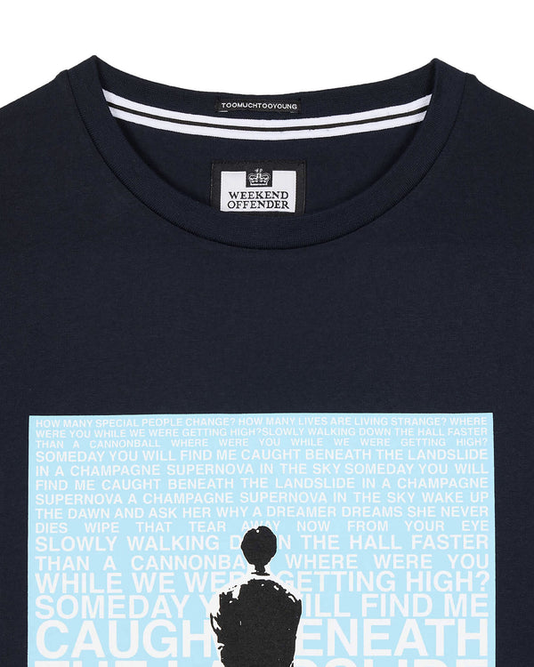 Taglie forti - Maglietta grafica Supernova blu navy/blu