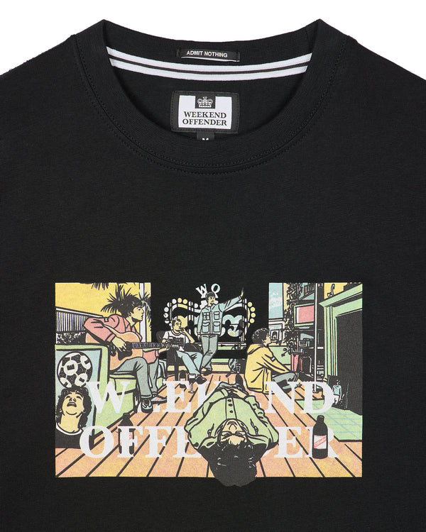 Maglietta grafica Stratford Avenue nera