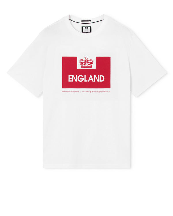 Plus Size - Country Series England T-Shirt White