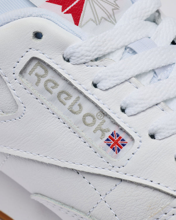Reebok Classic Leather Trainers White/Gum