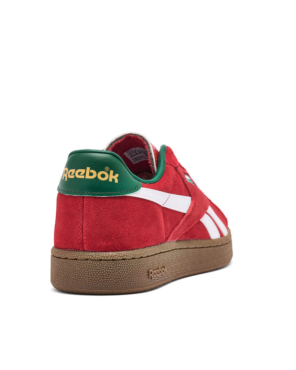 Reebok Club C Grounds Trainers Flash Red/White/Gum