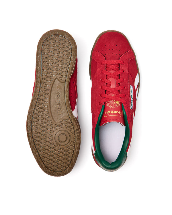 Reebok Club C Grounds Trainers Flash Red/White/Gum