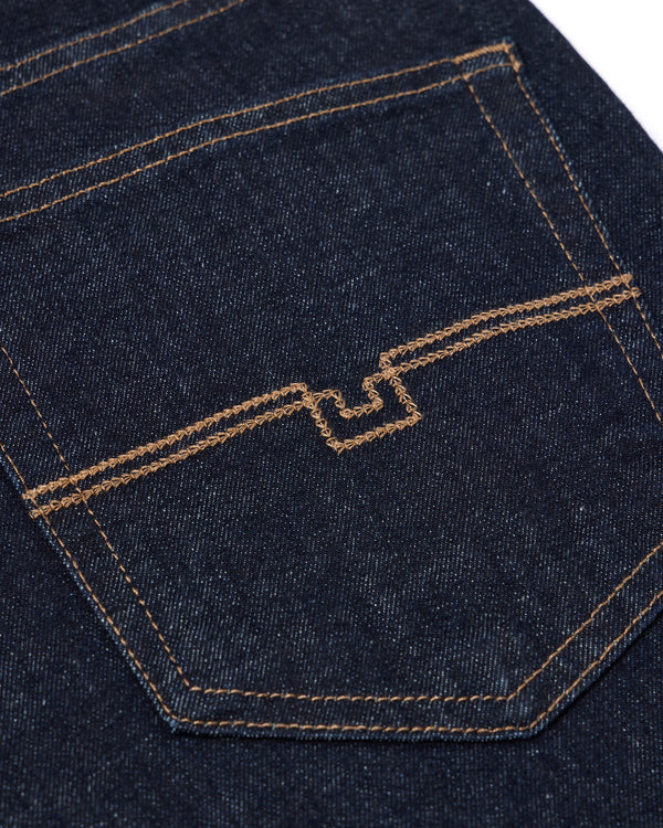 Straight Fit Denim Jeans Dark Rinse