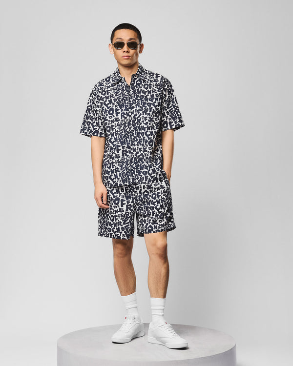 Nador Short Sleeve Shirt Ghost/Navy