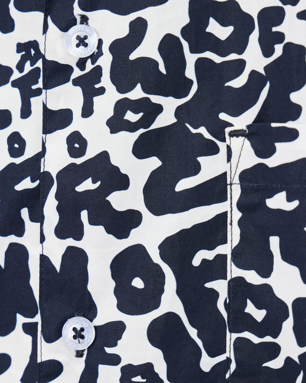 Nador Short Sleeve Shirt Ghost/Navy