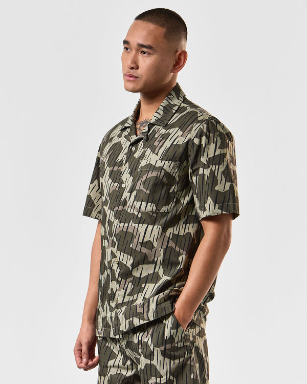 Monuriki Shirt Castle Green Rain Camo