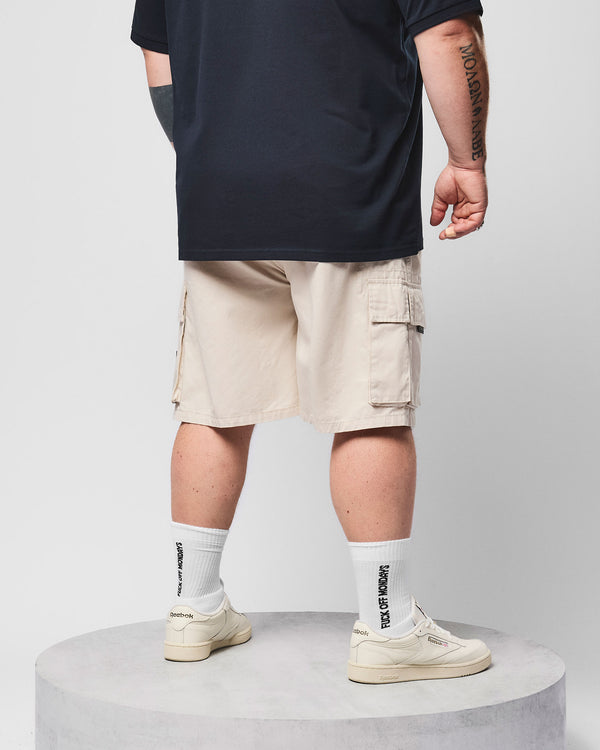 Taglie Forti - Pantaloncini Cargo Mascia Cemento