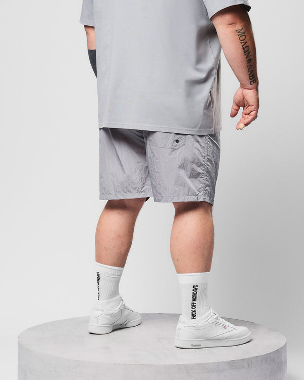 Taglie forti - Pantaloncini da bagno Stacks grigio fumo