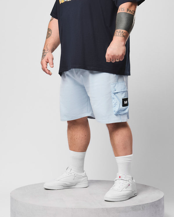 Plus Size - Nor'Easter Jogger Shorts Sky Blue