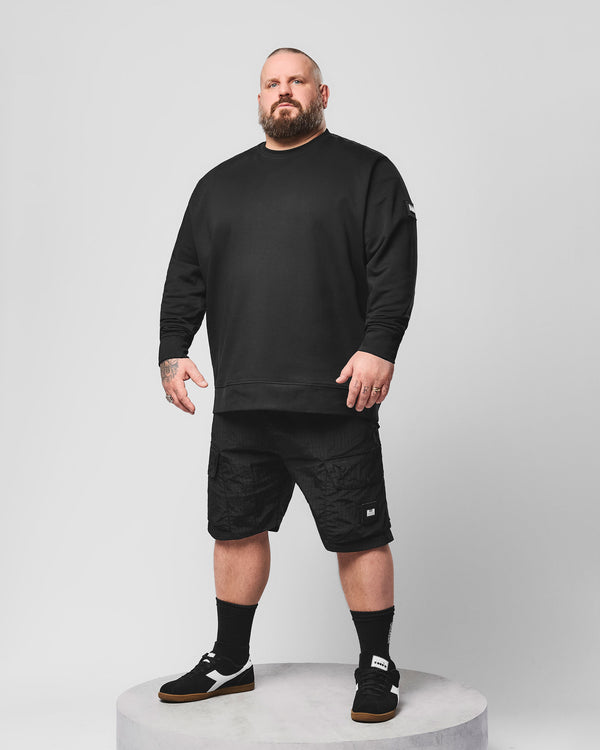 Plus Size – Zemmouri Cargoshorts Schwarz