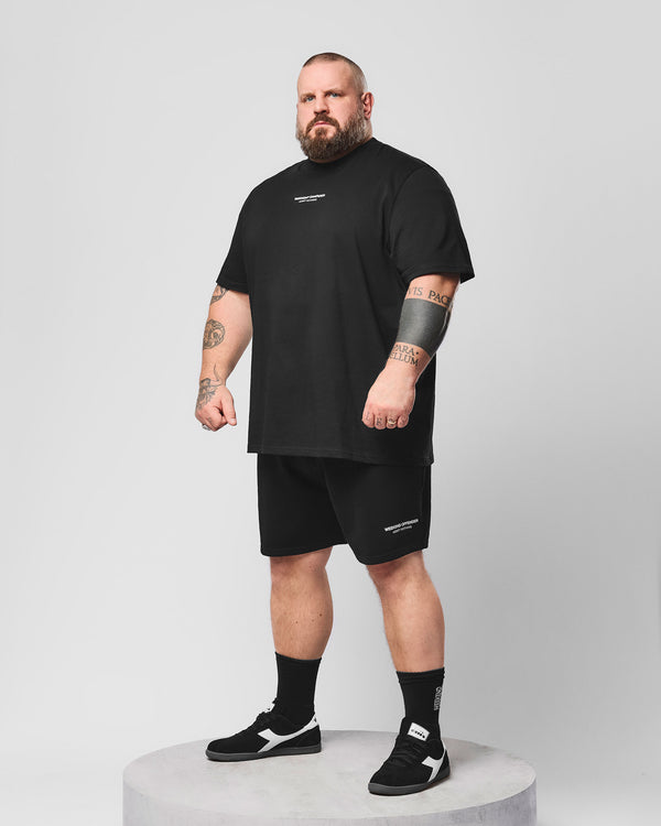 Plus Size - Mytros Jogger Shorts Black/Amazonite Green