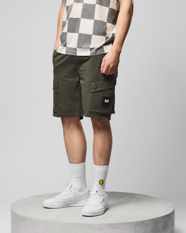 Ksar Cargo Short Nero Verde Foresta