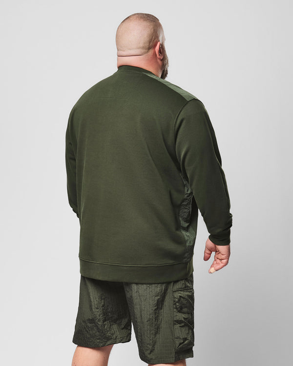 Plus Size - F Bomb Sweatshirt Black Forest Green
