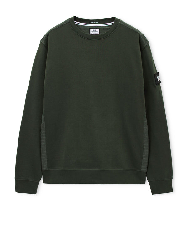 Felpa F Bomb nera verde foresta