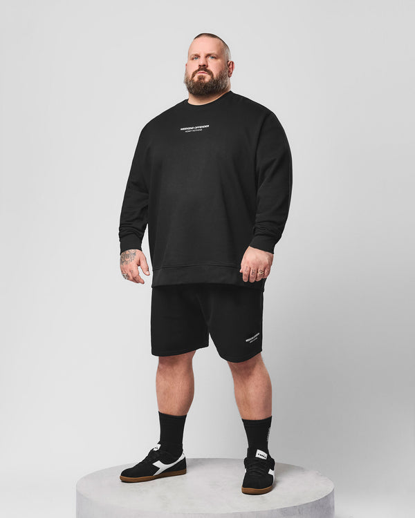Plus Size - Raval Sweatshirt Black/Amazonite Green