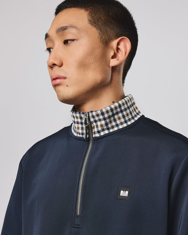 Henson Quarter Zip Sweatshirt Navy