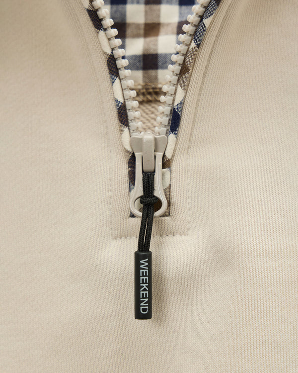 Matisa Quarter Zip Sweatshirt Cement