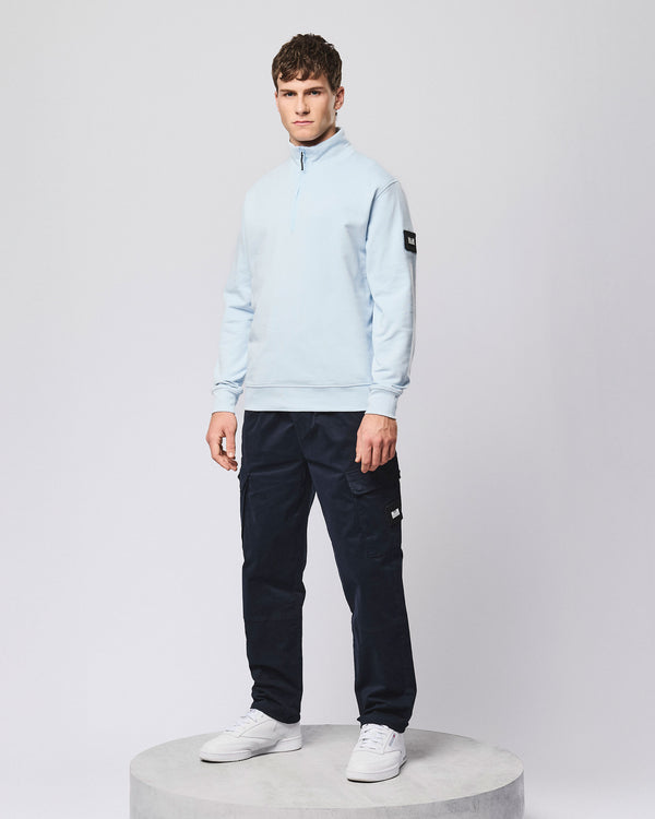 Kraviz Quarter Zip Sweatshirt Sky Blue
