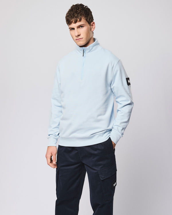 Kraviz Quarter Zip Sweatshirt Sky Blue