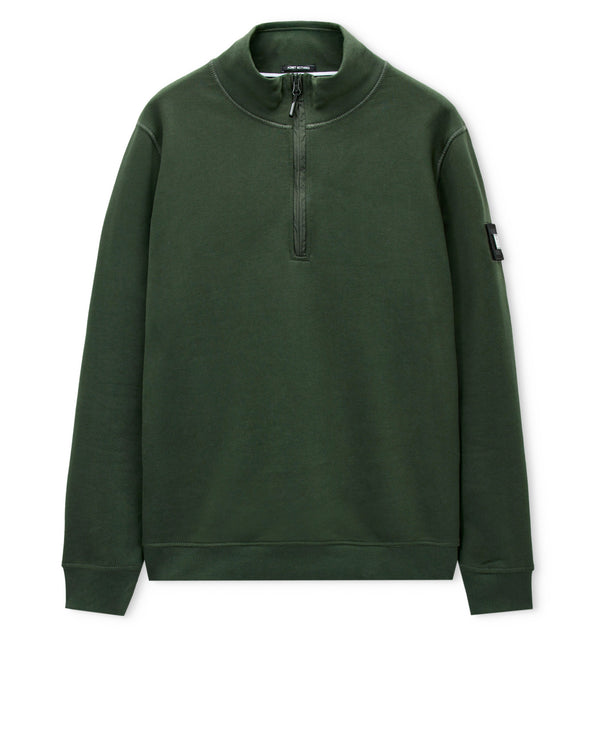 Kraviz Quarter Zip Sweatshirt Black Forest Green