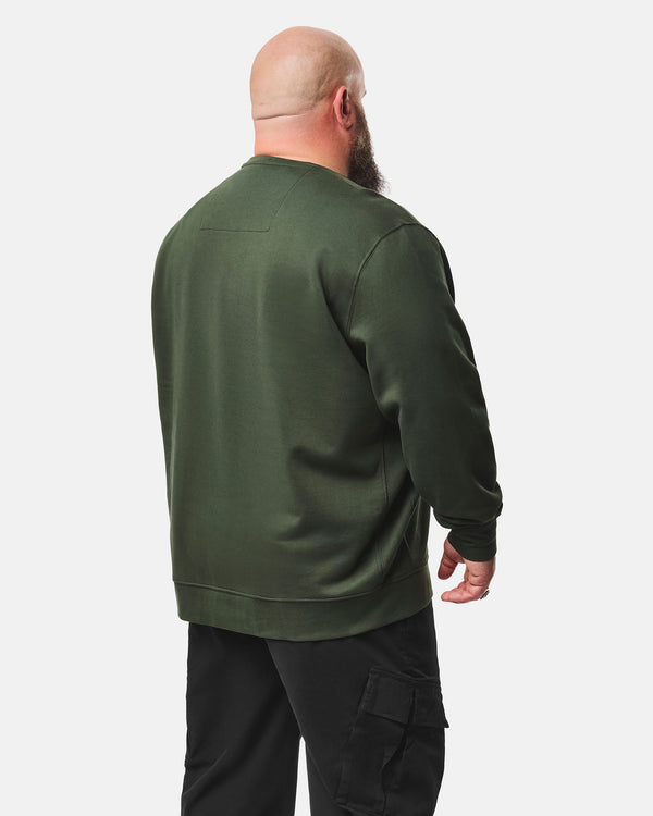 Plus Size - Thunder Sweatshirt Black Forest Green